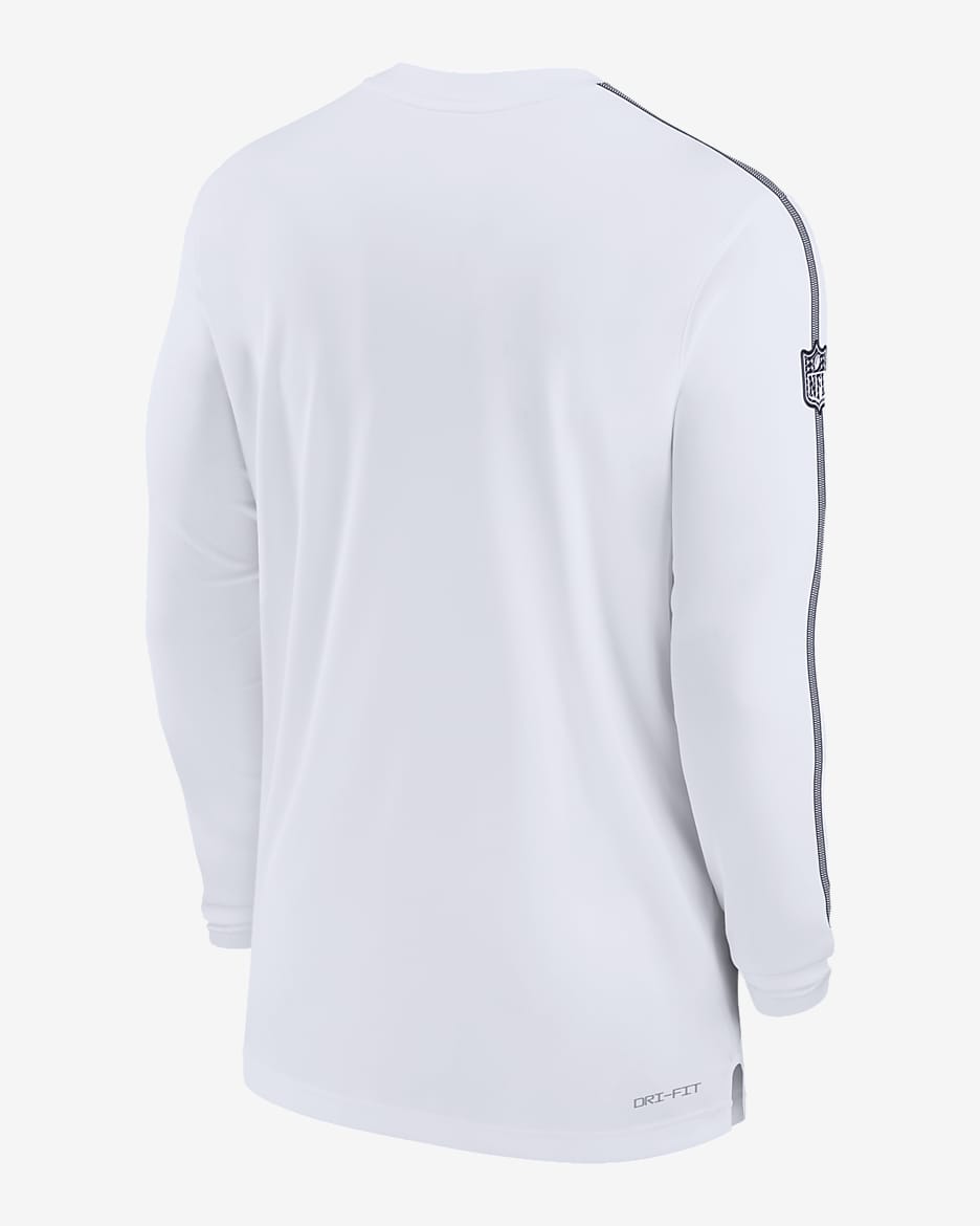 Dallas Cowboys Sideline Coach Men s Nike Dri FIT NFL Long Sleeve Top. Nike